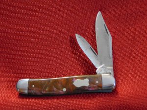VINTAGE HENRY SEARS & SON 1865 SERPENTINE JACK KNIFE 1897-1959 ETCHED