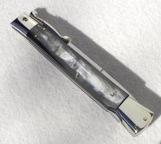 A.G.A. CAMPOLIN 33CM/13" BRAZILIAN HORN OVAL SWINGUARD, NICKEL SILVER BOLSTERS, CERTIFICATE & POUCH