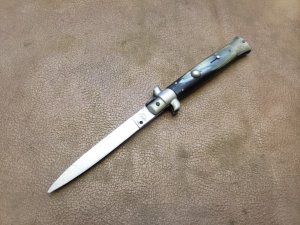 Vintage 9" transitional diamond inox stamp stiletto