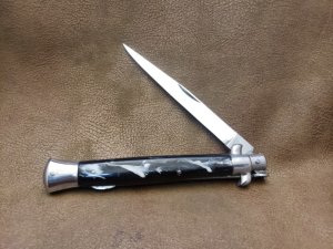 Vintage MADE ITALY 11" lockback stiletto