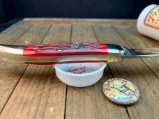 Great Eastern Cutlery Toothpick Pattern 12 SFO for Frank’s Classics Blood Red Jigged Bone Great Eastern Cutlery Toothpick Pattern 12 SFO for Frank’s Classics Blood Red Jigged Bone
