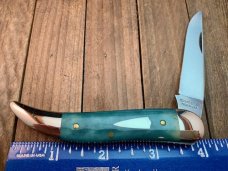 Great Eastern Cutlery Tidioute Toothpick Pattern 12 Aqua Camel Bone 