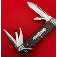Vintage CHALLENGE CUT CO 4-Blade Unofficial Scout Folding Pocket Knife c.1905-1928 Bone Vintage CHALLENGE CUT CO 4-Blade Unofficial Scout Folding Pocket Knife c.1905-1928 Bone