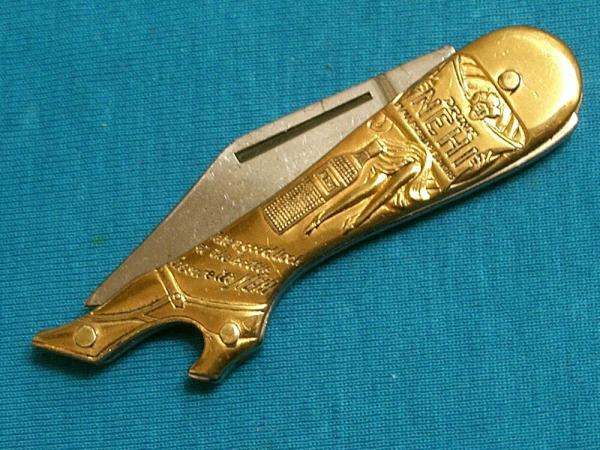 VINTAGE REMINGTON USA NEHI ADVERTISING FANCY FIGURAL LADYLEG FOLDING POCKET KNIFE KNIVES OLD AD VINTAGE REMINGTON USA NEHI ADVERTISING FANCY FIGURAL LADYLEG FOLDING POCKET KNIFE KNIVES OLD AD