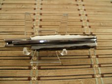 FOX-N-HOUND MADE IN ITALY VINTAGE GENUINE STAG HORN NEW IN ORIGINAL BOX MINT LOCK BACK POCKET KNIFE