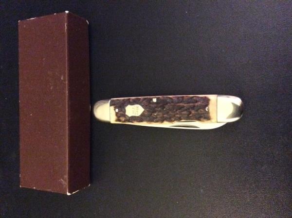 PAUL A HENCKELS SOLINGEN GERMANY FAT AND GNARLY STAG HOBO WITH  FORK AND KNIFE NEW IN THE BOX 