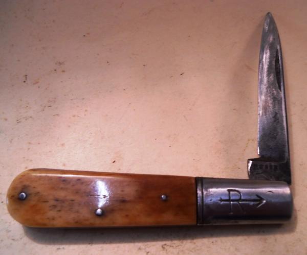 Old Russell Barlow Straightline Knife Old Russell Barlow Straightline Knife