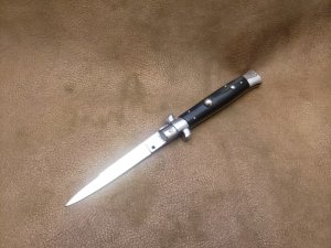 Vintage 9" Virginia Inox horn transitional stiletto
