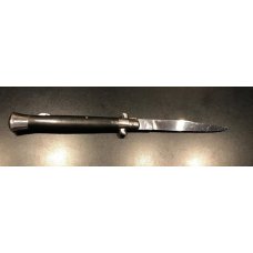 Vintage 1970s 11" Italian Manual Lockback Stiletto with Bull Horn Scales Vintage 1970s 11" Italian Manual Lockback Stiletto with Bull Horn Scales