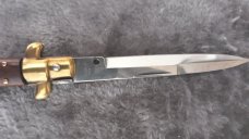 1980's 9" Brass/Rosewood Stiletto Italy NOS!