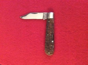 CASE TESTED XX 1920-1940 GREEN BONE HANDLE BAREHEAD WITH SINGLE BLADE 