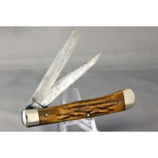 CASE XX 5254 Trapper, Well Used Knife, Nice Stag Handles, 1940-1964, Free Shipping