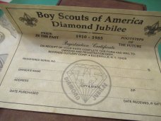Schrade Ulster Lock Back Boy Scouts Of America Diamond Jubilee 75th Anniversary 