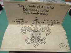 Schrade Ulster Lock Back Boy Scouts Of America Diamond Jubilee 75th Anniversary 