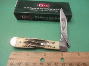 Case XX 2005 Cheetah Cub Bone Stag Pattern # 6.511 1/2 L SS