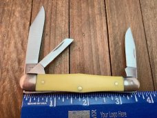 Camillus Yellow Jaket Whittler Yellow Delrin Handles. WK Camillus Yellow Jaket Whittler Yellow Delrin Handles. WK