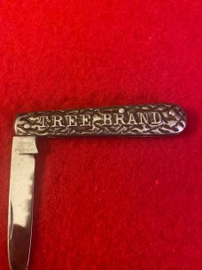 Vintage H Boker & Co Solingen Germany Tree Brand 3 1/4" Long Solid Metal Handle With A Single Blade Vintage H Boker & Co Solingen Germany Tree Brand 3 1/4" Long Solid Metal Handle With A Single Blade