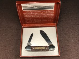 Boker Solingen Limited Edition Appalachian Trail Canoe with Rosewood Handles c. 1981
