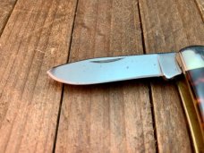 Camillus Tortoise Shell Celluloid Stockman WK Camillus Tortoise Shell Celluloid Stockman WK