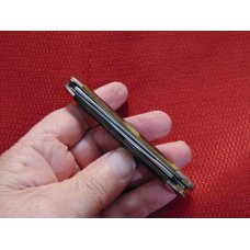 VINTAGE OLD KUTMASTER UTICA NY ROGERS BONE HANDLE MUSKRAT KNIFE 1940'S NEAR MINT