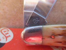Case 6347 Amber Jigged Bone Stockman  