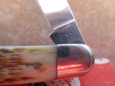 Case 6347 Amber Jigged Bone Stockman  