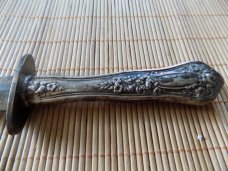 Vintage Dagger- Double Edge Knife-Silver Plate
