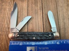 Hen and Rooster Stockman Black Jigged Bone 