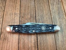 Hen and Rooster Stockman Black Jigged Bone 