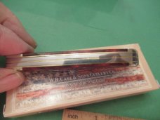 Case XX 2021 Red Orange Maple Burl Mini Trapper Damascus Pattern # 7207