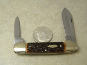 Robt Klaas Kissing Crane Solingen Germany Bone 2629 Canoe Knife c.1972