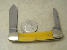 Robt Klaas Kissing Crane Solingen Germany Yellow 2626 Canoe Knife c.1977 Robt Klaas Kissing Crane Solingen Germany Yellow 2626 Canoe Knife c.1977
