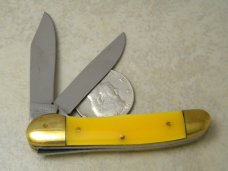 Robt Klaas Kissing Crane Solingen Germany Yellow 3026 Mini Copperhead Knife c.1978 Robt Klaas Kissing Crane Solingen Germany Yellow 3026 Mini Copperhead Knife c.1978