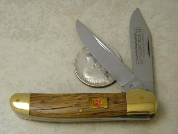 Robt Klaas Kissing Crane Solingen Germany Wood 3028 Mini Copperhead Knife c.1978 Robt Klaas Kissing Crane Solingen Germany Wood 3028 Mini Copperhead Knife c.1978