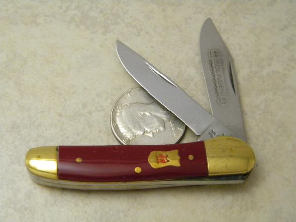 Robt Klaas Kissing Crane Solingen Germany Red 3020 Mini Copperhead Knife c.1978 Robt Klaas Kissing Crane Solingen Germany Red 3020 Mini Copperhead Knife c.1978