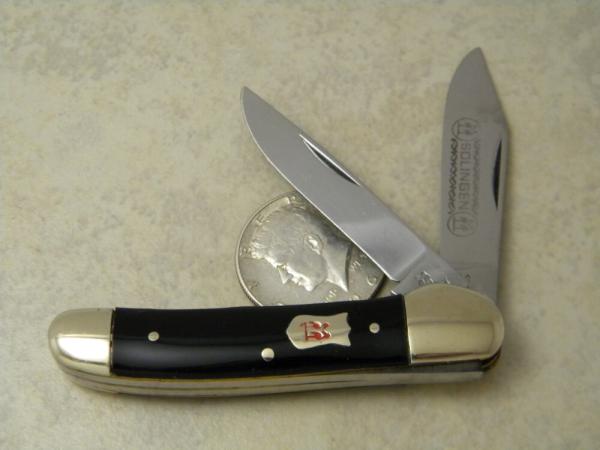Robt Klaas Kissing Crane Solingen Germany Black 3022 Mini Copperhead Knife c.1978 Robt Klaas Kissing Crane Solingen Germany Black 3022 Mini Copperhead Knife c.1978