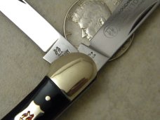 Robt Klaas Kissing Crane Solingen Germany Black 3022 Mini Copperhead Knife c.1978 Robt Klaas Kissing Crane Solingen Germany Black 3022 Mini Copperhead Knife c.1978