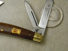 Robt Klaas Kissing Crane Solingen Germany Wood 1748 Congress Knife c.1979
