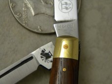 Robt Klaas Kissing Crane Solingen Germany Wood 1748 Congress Knife c.1979