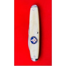 Vintage CATTARAUGUS STAINLESS Model No. 2343 Equal End Oval Pen Pocket Knife c1886-1963 French Pearl Vintage CATTARAUGUS STAINLESS Model No. 2343 Equal End Oval Pen Pocket Knife c1886-1963 French Pearl