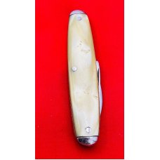 Vintage CATTARAUGUS STAINLESS Model No. 2343 Equal End Oval Pen Pocket Knife c1886-1963 French Pearl Vintage CATTARAUGUS STAINLESS Model No. 2343 Equal End Oval Pen Pocket Knife c1886-1963 French Pearl