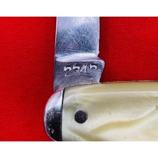 Vintage CATTARAUGUS STAINLESS Model No. 2343 Equal End Oval Pen Pocket Knife c1886-1963 French Pearl Vintage CATTARAUGUS STAINLESS Model No. 2343 Equal End Oval Pen Pocket Knife c1886-1963 French Pearl