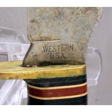 WESTERN W-39 Fixed Blade Skinner/Hunting Knife, Original Leather Sheath, 1961-1977, Free Shipping WESTERN W-39 Fixed Blade Skinner/Hunting Knife, Original Leather Sheath, 1961-1977, Free Shipping