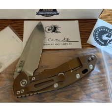 Rick Hinderer Knives XM-18 3.5 spearpoint blue and bronze Rick Hinderer Knives XM-18 3.5 spearpoint blue and bronze