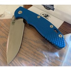Rick Hinderer Knives XM-18 3.5 spearpoint blue and bronze Rick Hinderer Knives XM-18 3.5 spearpoint blue and bronze