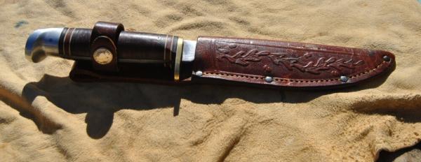 Western Boulder Colo 9 1/4" OAL Clean Some Tarnish No Damage Original Sheath Looks 70's Western Boulder Colo 9 1/4" OAL Clean Some Tarnish No Damage Original Sheath Looks 70's