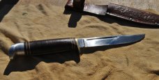 Western Boulder Colo 9 1/4" OAL Clean Some Tarnish No Damage Original Sheath Looks 70's Western Boulder Colo 9 1/4" OAL Clean Some Tarnish No Damage Original Sheath Looks 70's