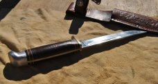 Western Boulder Colo 9 1/4" OAL Clean Some Tarnish No Damage Original Sheath Looks 70's Western Boulder Colo 9 1/4" OAL Clean Some Tarnish No Damage Original Sheath Looks 70's