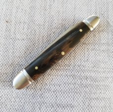 Tim Britton Custom Mammoth Cigar Knife, 3 1/8" closed, fluted bolsters and caps, BG42 steel Tim Britton Custom Mammoth Cigar Knife, 3 1/8" closed, fluted bolsters and caps, BG42 steel