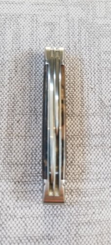 Tim Britton Custom Mammoth Cigar Knife, 3 1/8" closed, fluted bolsters and caps, BG42 steel Tim Britton Custom Mammoth Cigar Knife, 3 1/8" closed, fluted bolsters and caps, BG42 steel